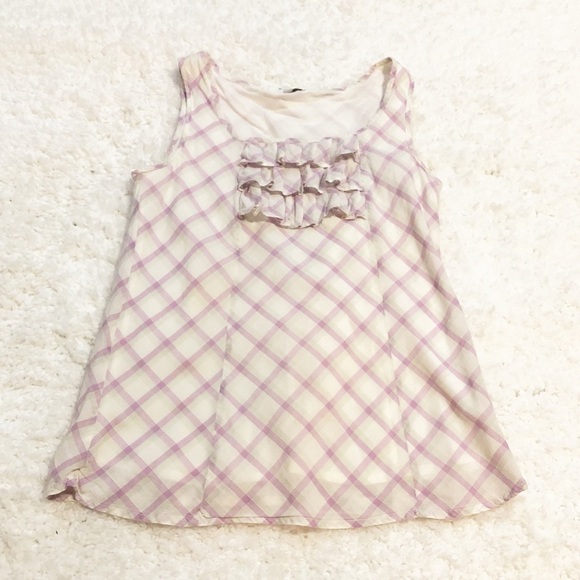 🆕 GAP lattice ruffle cotton tank top… - Picture 2 of 10